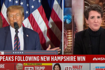 Rachel Maddow Cuts Into Trump’s Victory Speech With Real-Time Fact Check