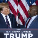 Column: Tim Scott, the only Black GOP senator, now loves Trump. It’s not a good look