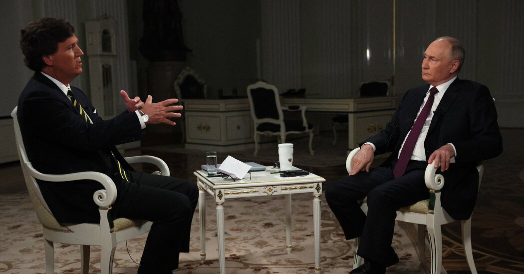 In Tucker Carlson Interview, Putin Suggests a Peace Deal