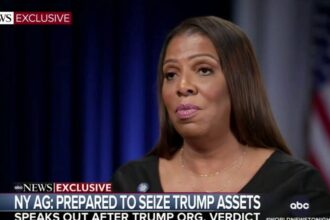 Letitia James says she will ask the judge to seize Trump’s assets if he cannot pay fraud fine