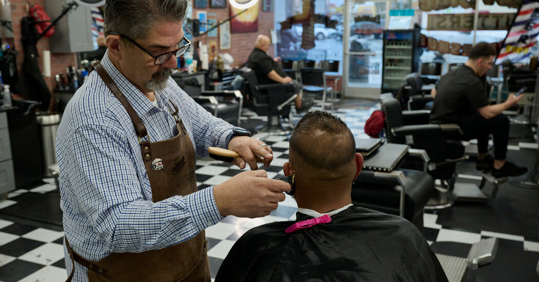 Reporting on Political Views at a Barbershop