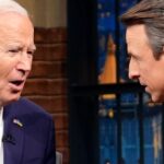 Seth Meyers' Audience Erupts As Biden Goes 'Dark Brandon' On Trump Without Using His Name