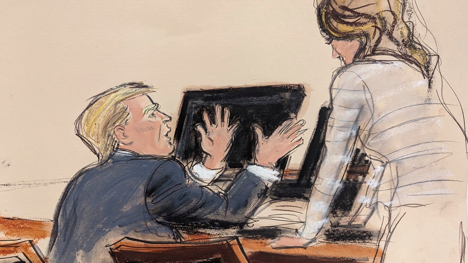 Donald Trump briefly testifies in E Jean Carroll defamation trial