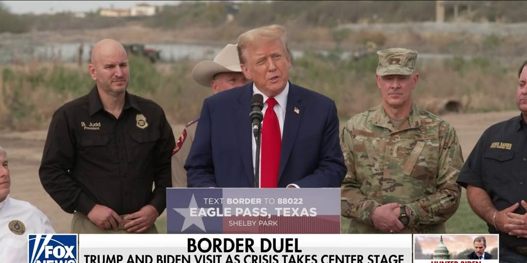 Trump visits Eagle Pass, Texas as illegal immigration rocks voter concerns