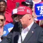 Trump tells Virginia voters to ask themselves if US 'can survive four more years' of Biden