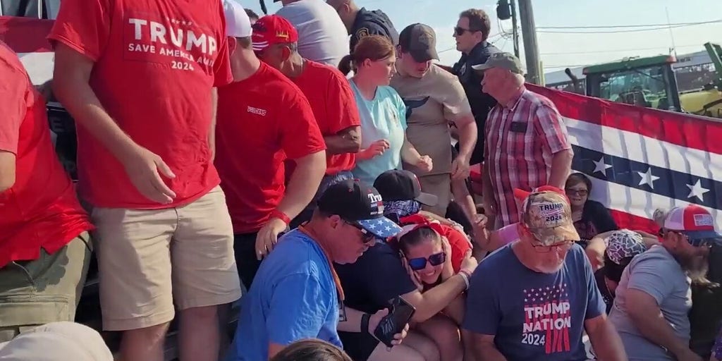 New exclusive video shows chaotic moment Trump shooting victims escorted from rally