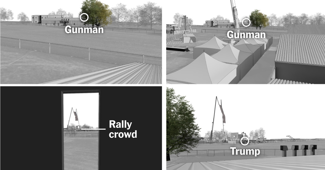 How the Trump Rally Gunman Had an Edge Over the Countersnipers