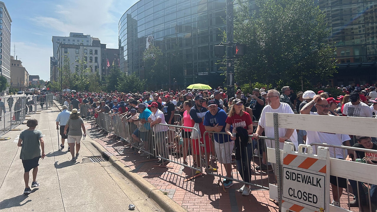 WATCH: Thousands descend on Michigan town for first Trump rally since failed assassination attempt