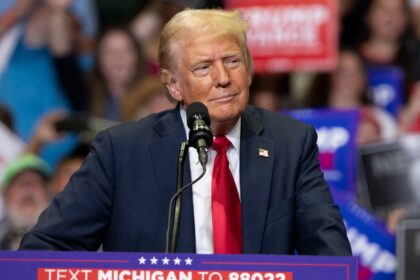 Donald Trump says he would prefer being electrocuted than devoured by shark in peculiar rant at Michigan rally