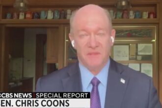 Chris Coons Weeps While Discussing Biden’s Campaign Update