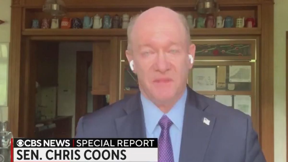 Chris Coons Weeps While Discussing Biden’s Campaign Update