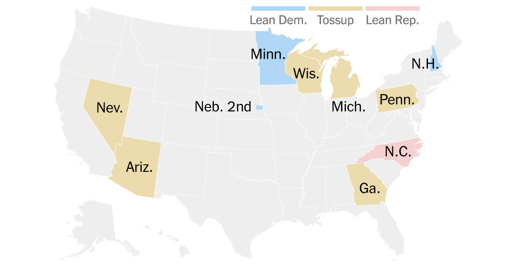 Tracking the Swing States for Harris and Trump