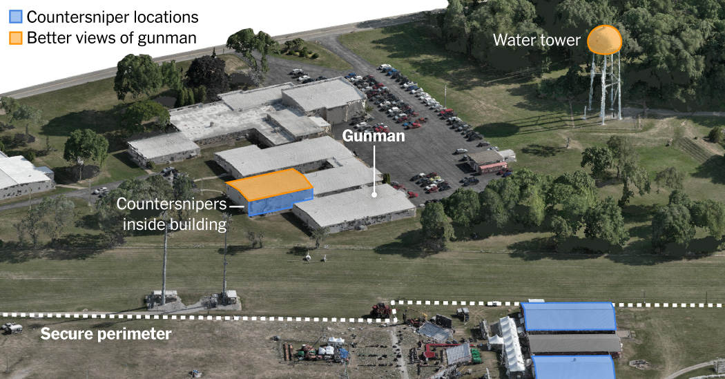 See Where Countersnipers Could Have Stopped the Trump Rally Gunman