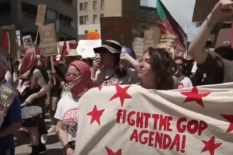 Leftwing Protesters Respond To Biden’s Pleas For Civility By Marching On RNC, Comparing Them To KKK