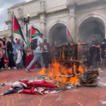 Controversial Protest: Pro-Palestine Supporters Replacement of American Flags