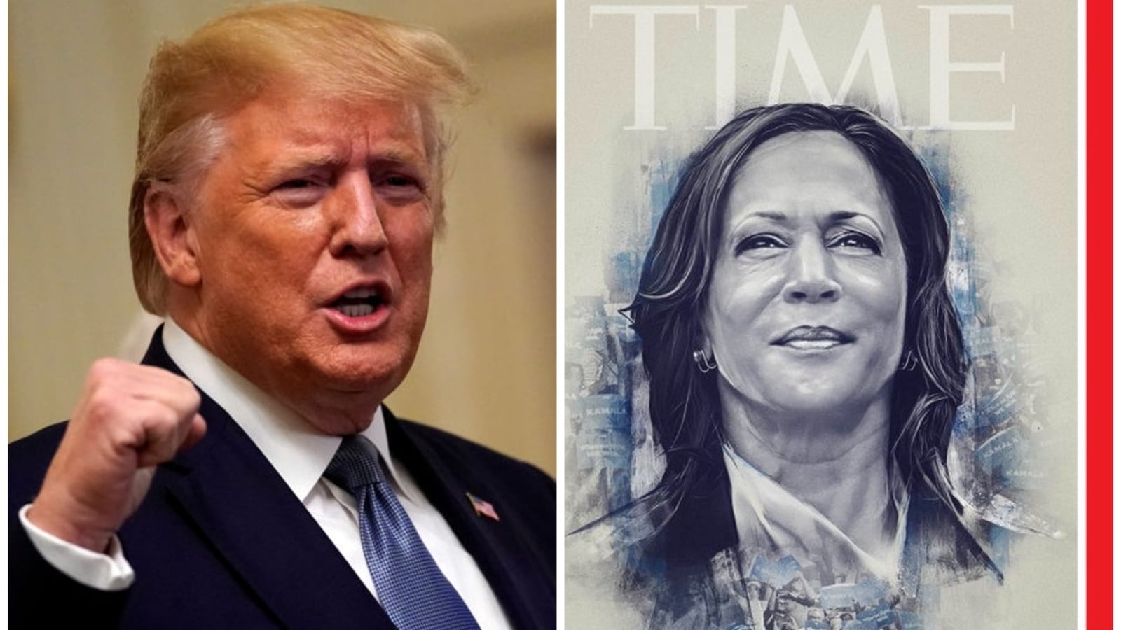 Donald Trump gushes over Kamala Harris’ appearance on Time Magazine’s cover, compares her ‘beautiful’ looks with…