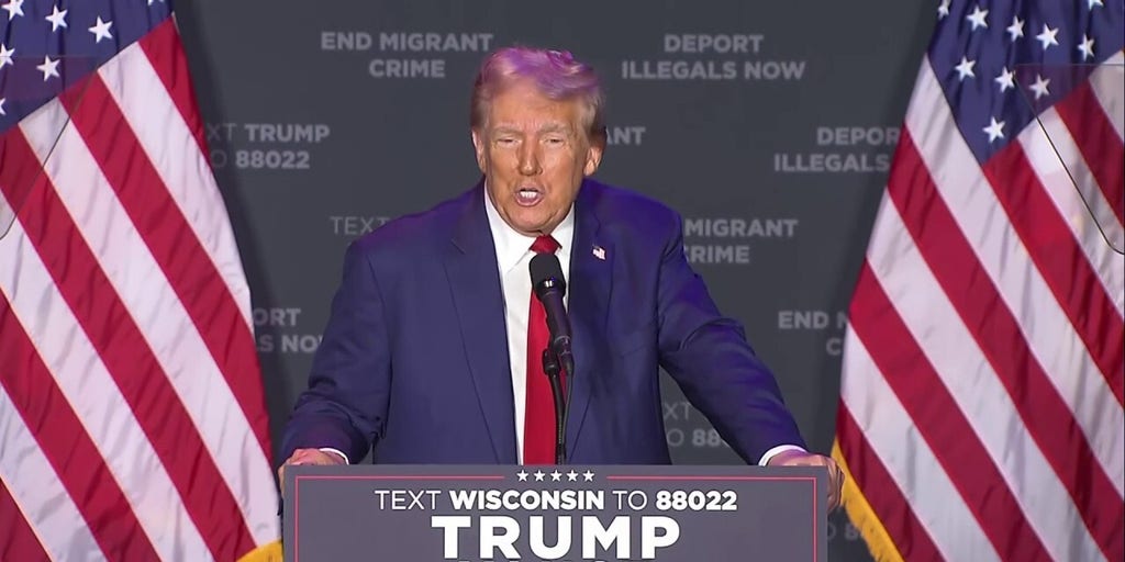 Trump focuses on migrant crime while addressing supporters in Wisconsin