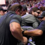 Police Say A Man Will Face Charges After Storming Into The Press Area At A Trump Rally