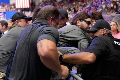 Police Say A Man Will Face Charges After Storming Into The Press Area At A Trump Rally