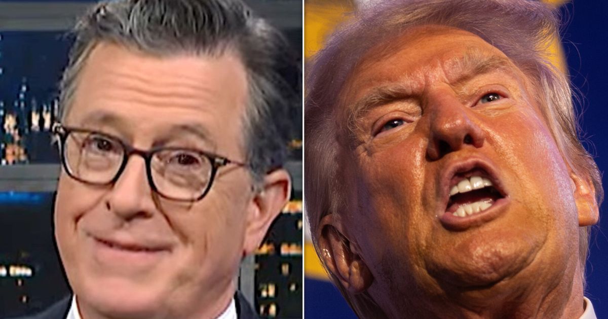 Stephen Colbert Responds To Report Trump Wants Him Punished If He Wins Election