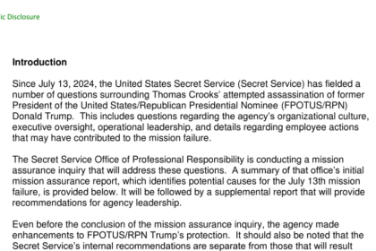 Read the Summary of the Secret Service’s Internal Review