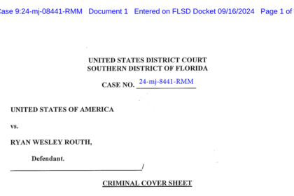 Read the Charges Against Ryan Routh, Suspect in Trump Shooting Attempt