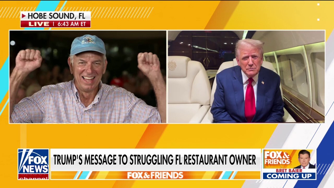 Trump surprises Florida restaurant owner struggling to stay open, encourages guests to ‘keep it going’