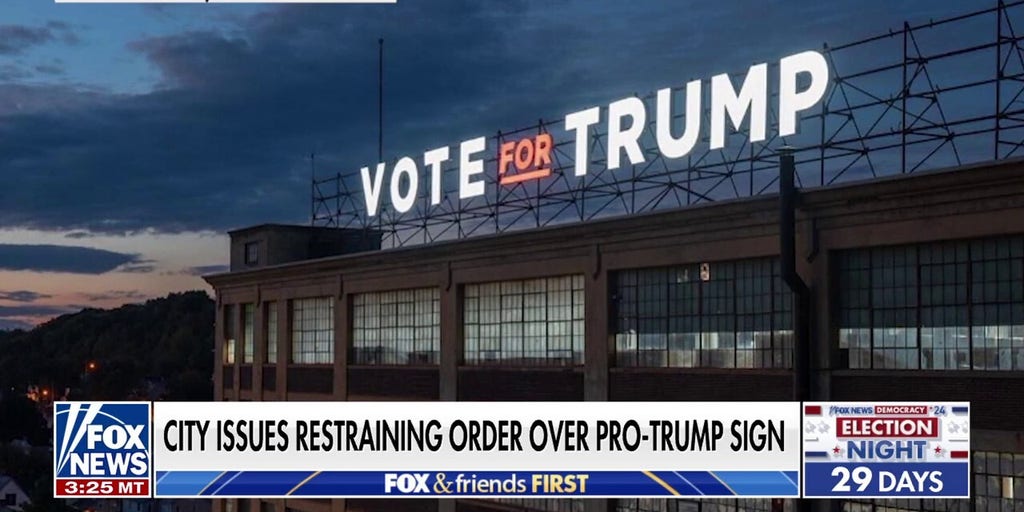 New York company fighting back after facing court order over large Trump sign