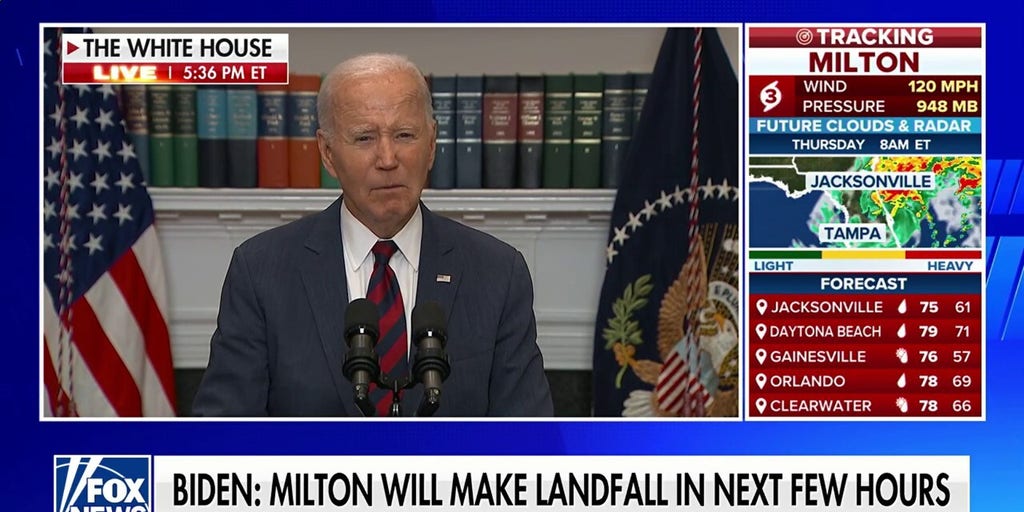 President Biden accuses Trump of leading chorus of 'lies' and 'disinformation' about hurricane response