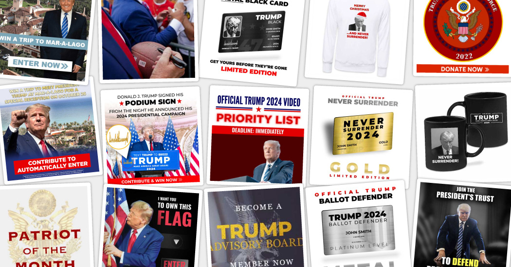 Trump Campaign’s Big Promises to Donors Include Clubs, Contests and Merch