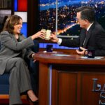 Kamala Harris Calls Trump a “Loser” Over a Miller High Life With Stephen Colbert