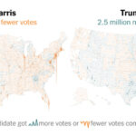 2024 Election Voter Turnout Map: See Where Trump Gained and Harris Lost