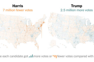 2024 Election Voter Turnout Map: See Where Trump Gained and Harris Lost