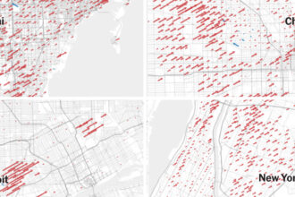 Maps Pinpoint Where Democrats Lost Ground Since 2020 in 11 Big Cities