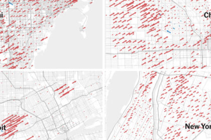 Maps Pinpoint Where Democrats Lost Ground Since 2020 in 11 Big Cities