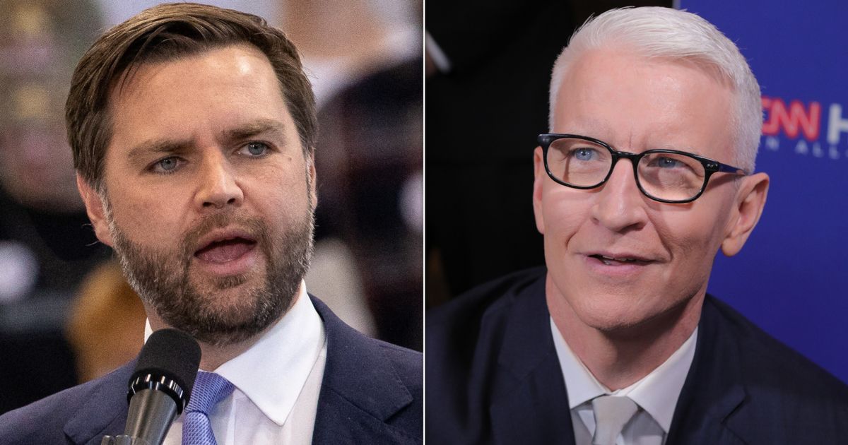 Anderson Cooper Makes Cheeky Dig At Trump After JD Vance's 'Normal Gay Guy' Comment