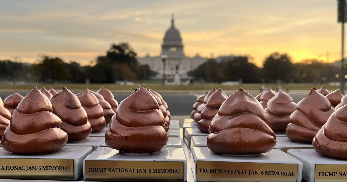 Mini Poop Statues Appear At D.C.’s Mysterious Turd Monument ‘Honoring’ Trump