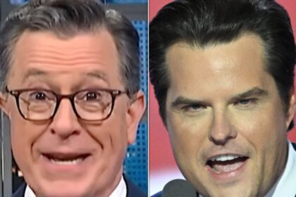 Stephen Colbert Has 1 Burning Question About Matt Gaetz That Says Everything