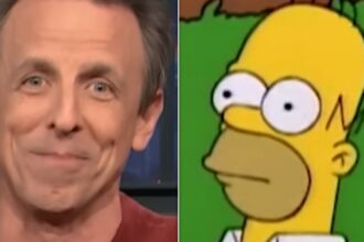 D'OH! Seth Meyers Spots A Classic 'Simpsons' Moment From Joe Biden