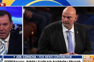 Sen. Fetterman makes the case for Biden pardoning Trump