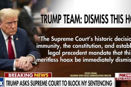 Trump asks Supreme Court to block sentencing in NY case