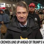 Crowds gather in DC ahead of Trump's victory rally