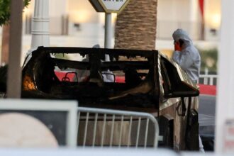 Trump Hotel In Las Vegas Evacuated After Cybertruck Ignites Outside Lobby