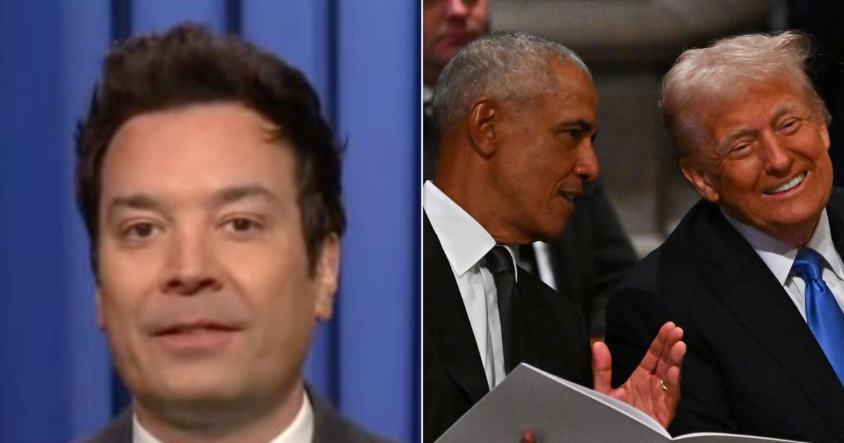 Jimmy Fallon Puts His Finger On What Obama And Trump Were Laughing About Together