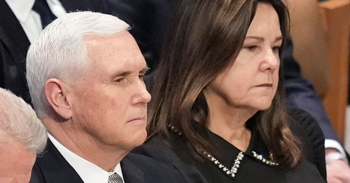 Mike Pence Deflects Question About Wife Karen Pence's Viral Trump Snub