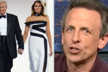 Seth Meyers Says Trump 'Had To Do That Thing' Melania Likes On Their Anniversary