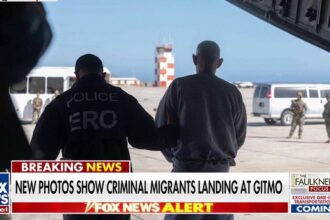 New photos emerge of criminal migrants landing in Guantanamo Bay