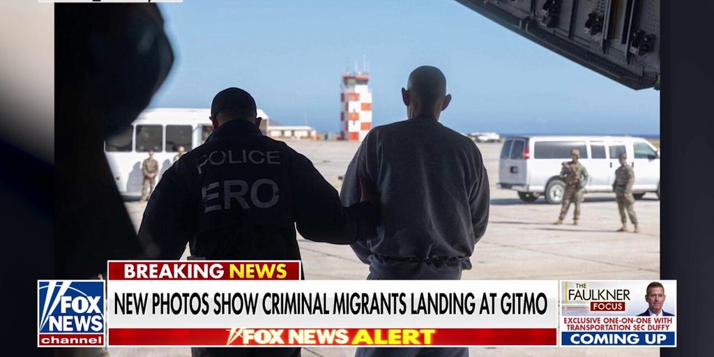 New photos emerge of criminal migrants landing in Guantanamo Bay