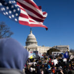 Thousands Protest on Presidents’ Day, Calling Trump a Tyrant ‘King’