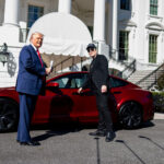 Trump Poses With a Tesla, a Move Aimed Solely at Helping Musk